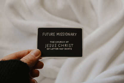 Future Missionary Tag Sticker