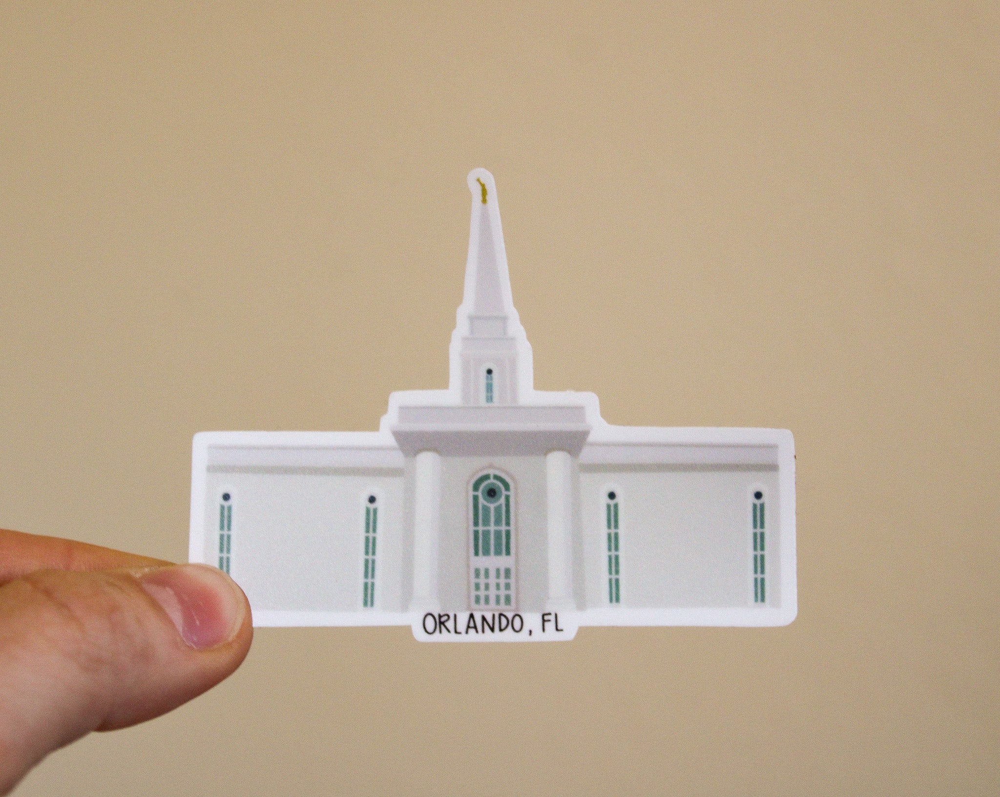Orlando, Florida Temple - Sunbeam Stickers