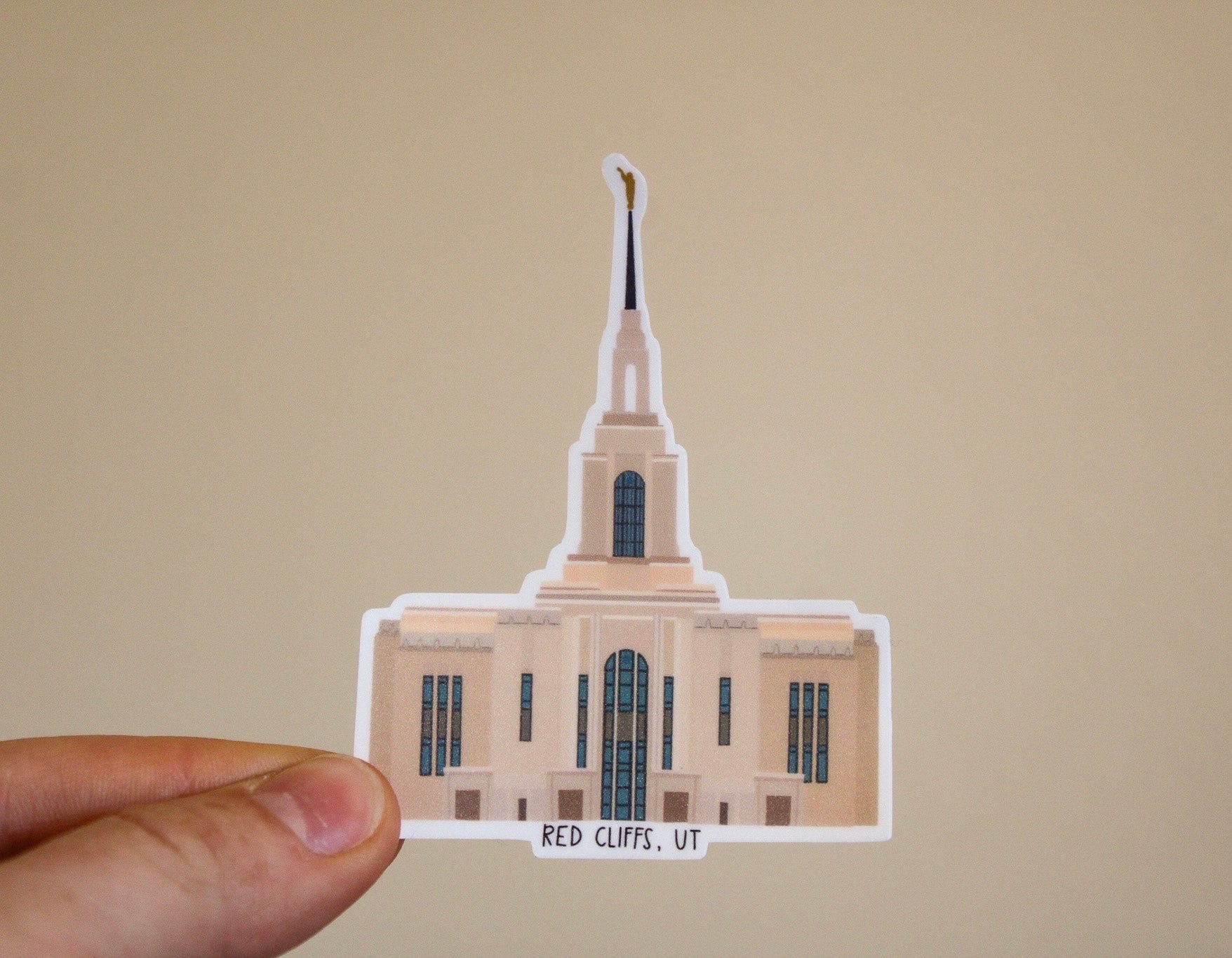 Red Cliffs, Utah Temple - Sunbeam Stickers