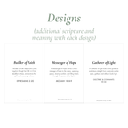 Young Women Class Name Printable | Builder of Faith, Messenger of Hope, Gatherer of Light