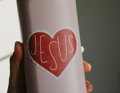 Jesus Heart Sticker