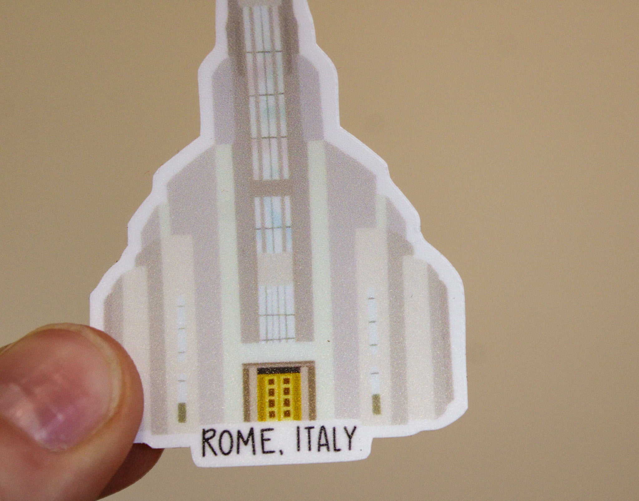 Rome, Italy LDS Temple - Sunbeam Stickers