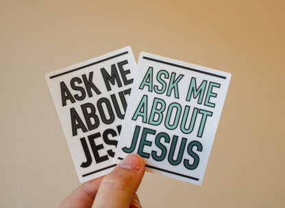 Ask Me About Jesus - Sunbeam Stickers