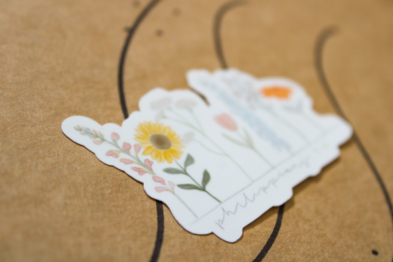 Philippians 4:13 - I Can Do All Things Through Christ (Assorted Flowers) - Sunbeam Stickers