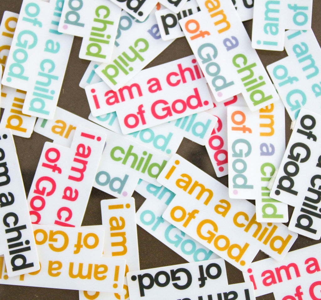 I am a Child of God (Set of 27) - English and Spanish - Sunbeam Stickers