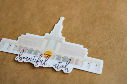 Bountiful, Utah Temple - Sunbeam Stickers