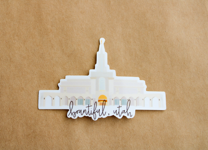 Bountiful, Utah Temple - Sunbeam Stickers