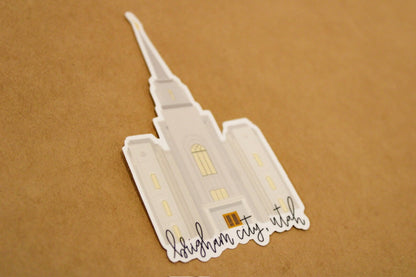 Brigham City, Utah Temple - Sunbeam Stickers