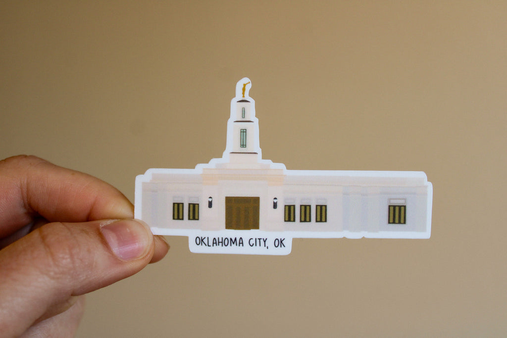 Oklahoma City Temple - Sunbeam Stickers