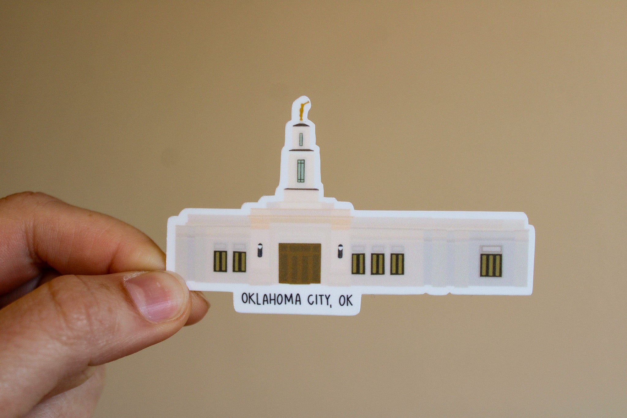 Oklahoma City Temple - Sunbeam Stickers