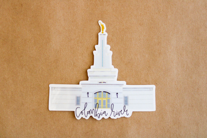 Columbia River, Washington Temple - Sunbeam Stickers