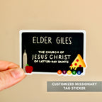 Customizable LDS Missionary Name Tag Sticker - Sunbeam Stickers