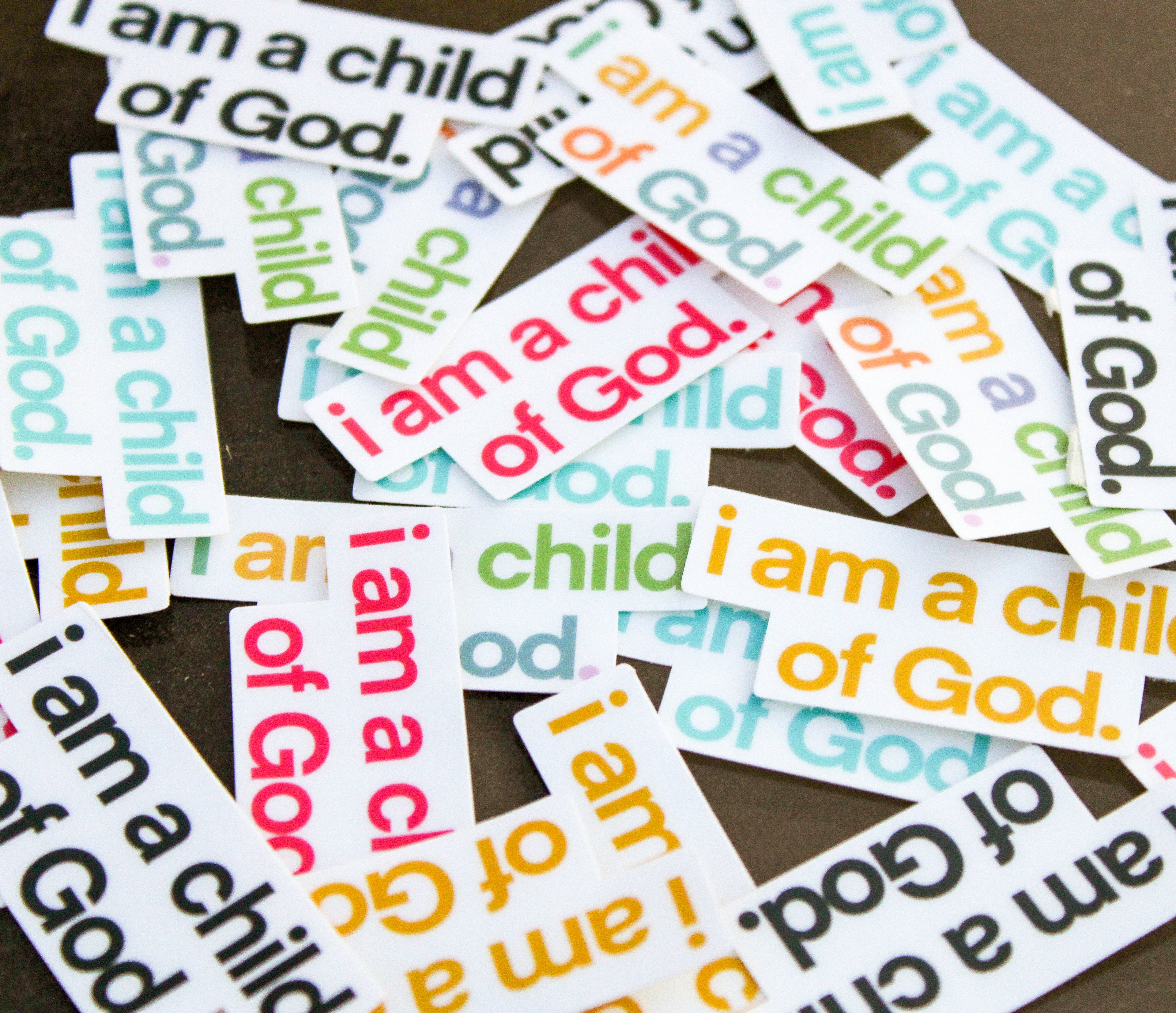 I am a Child of God (Set of 27) - English and Spanish - Sunbeam Stickers