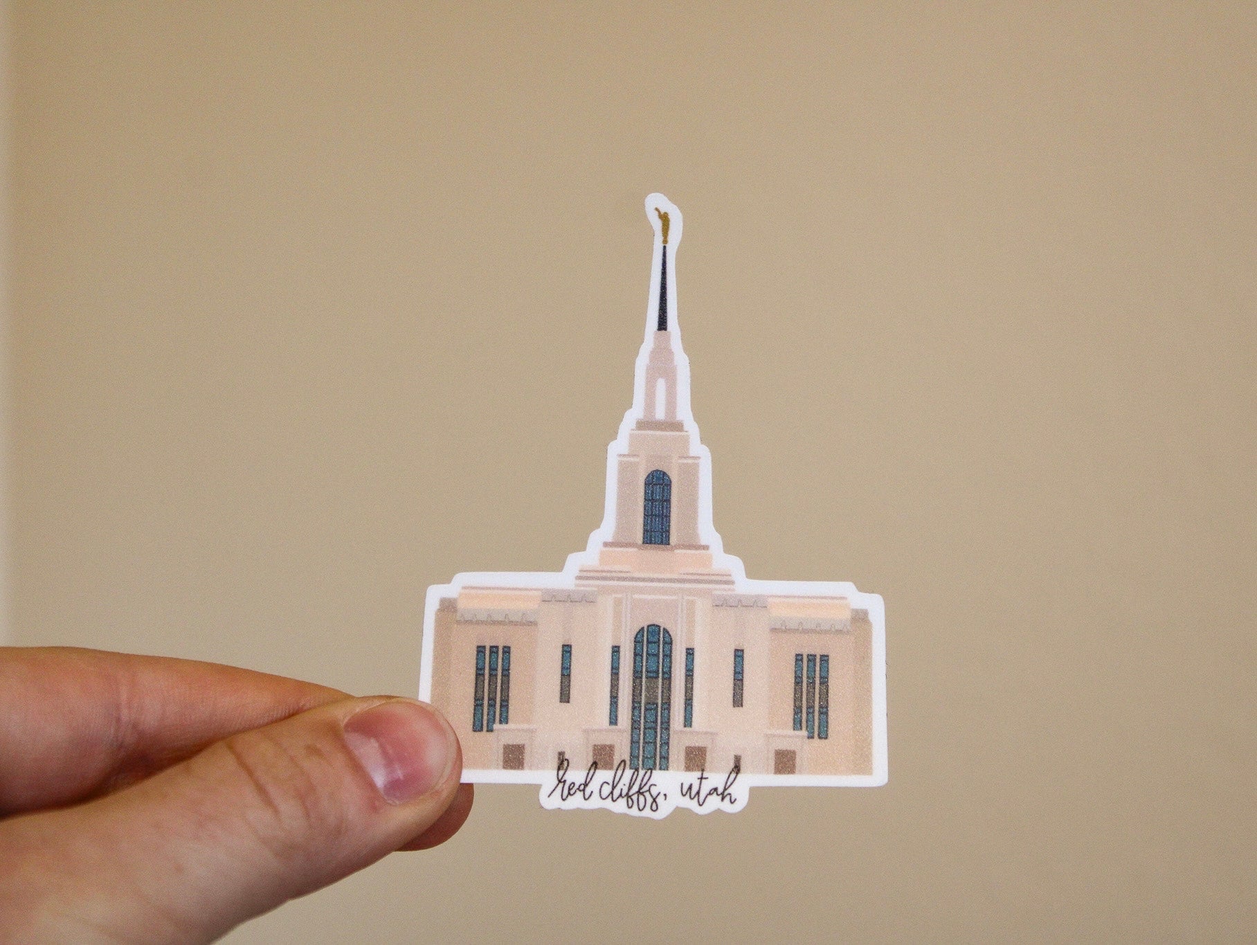 Red Cliffs, Utah Temple - Sunbeam Stickers