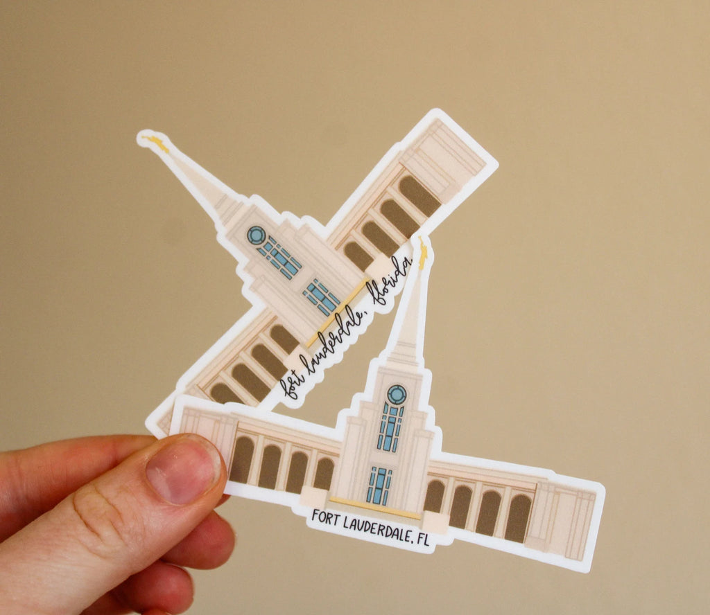 Fort Lauderdale, Florida Temple - Sunbeam Stickers