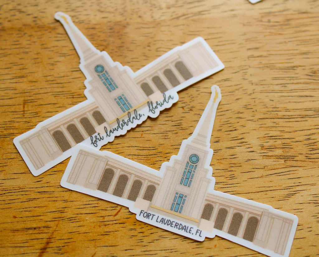 Fort Lauderdale, Florida Temple - Sunbeam Stickers