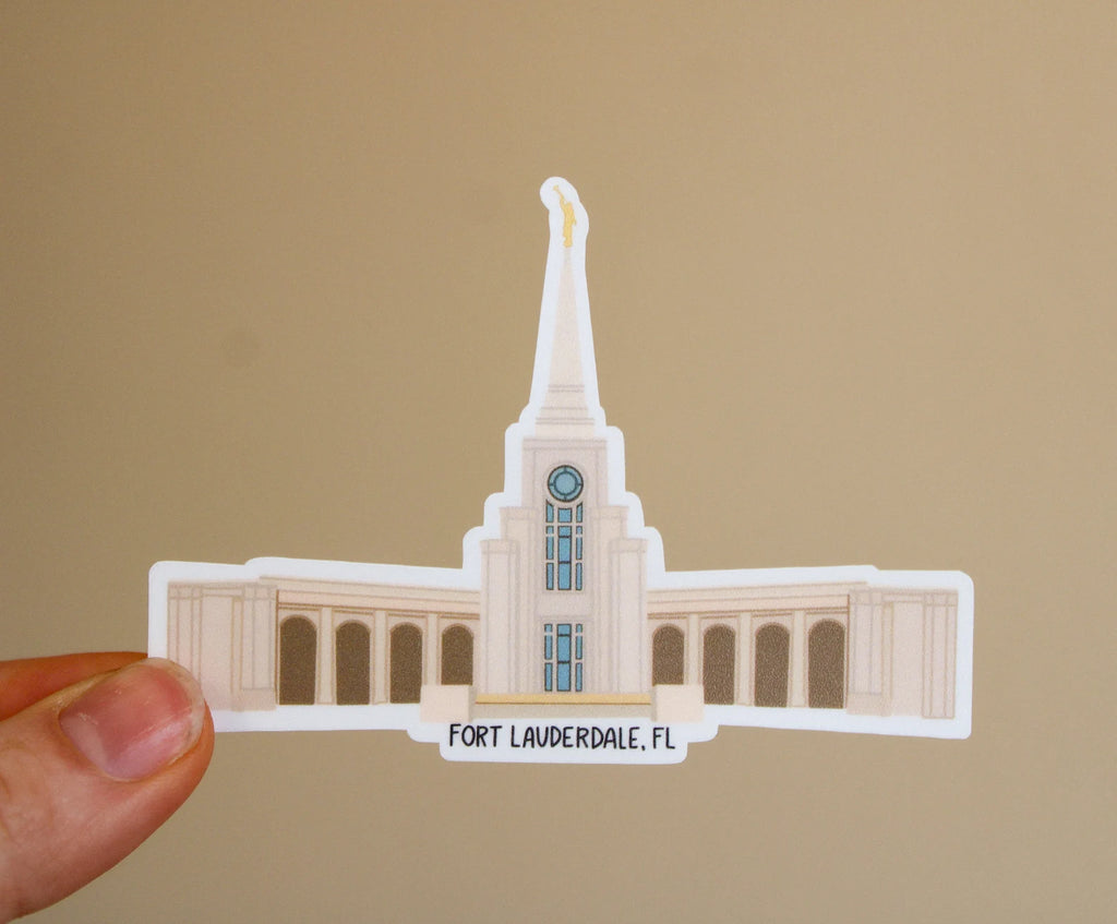 Fort Lauderdale, Florida Temple - Sunbeam Stickers