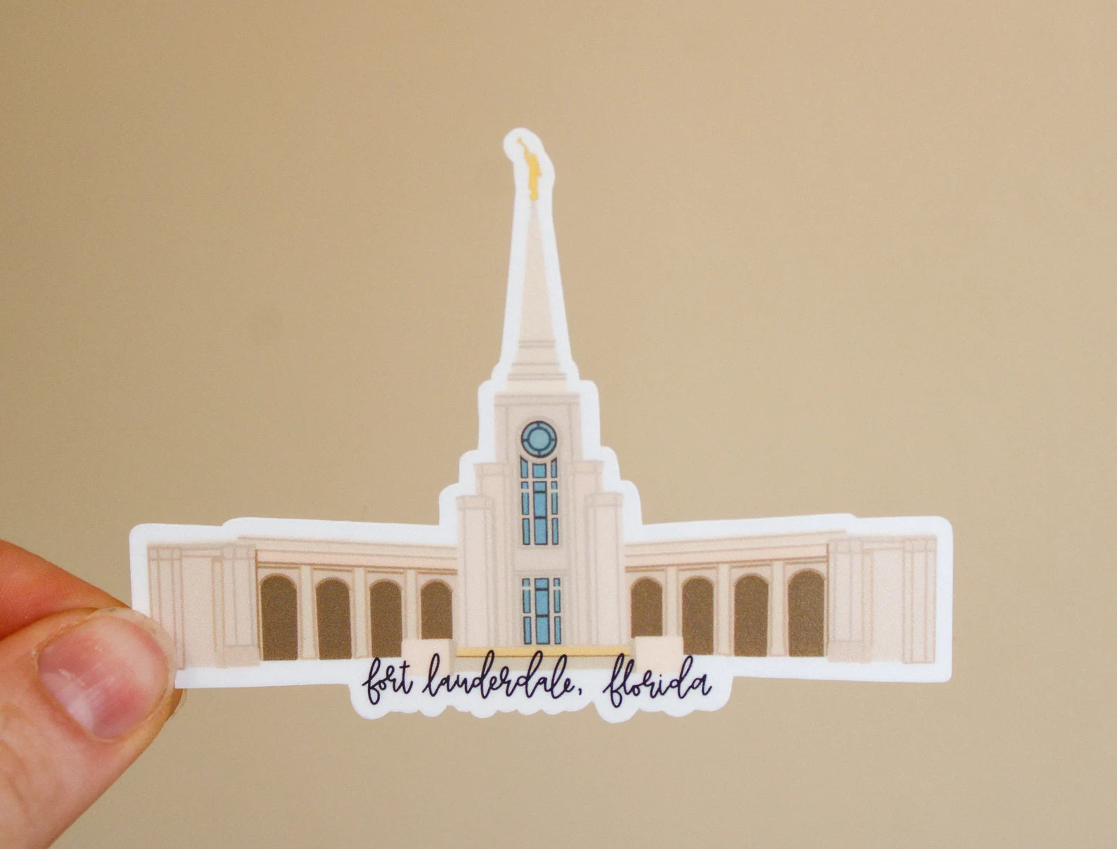 Fort Lauderdale, Florida Temple - Sunbeam Stickers