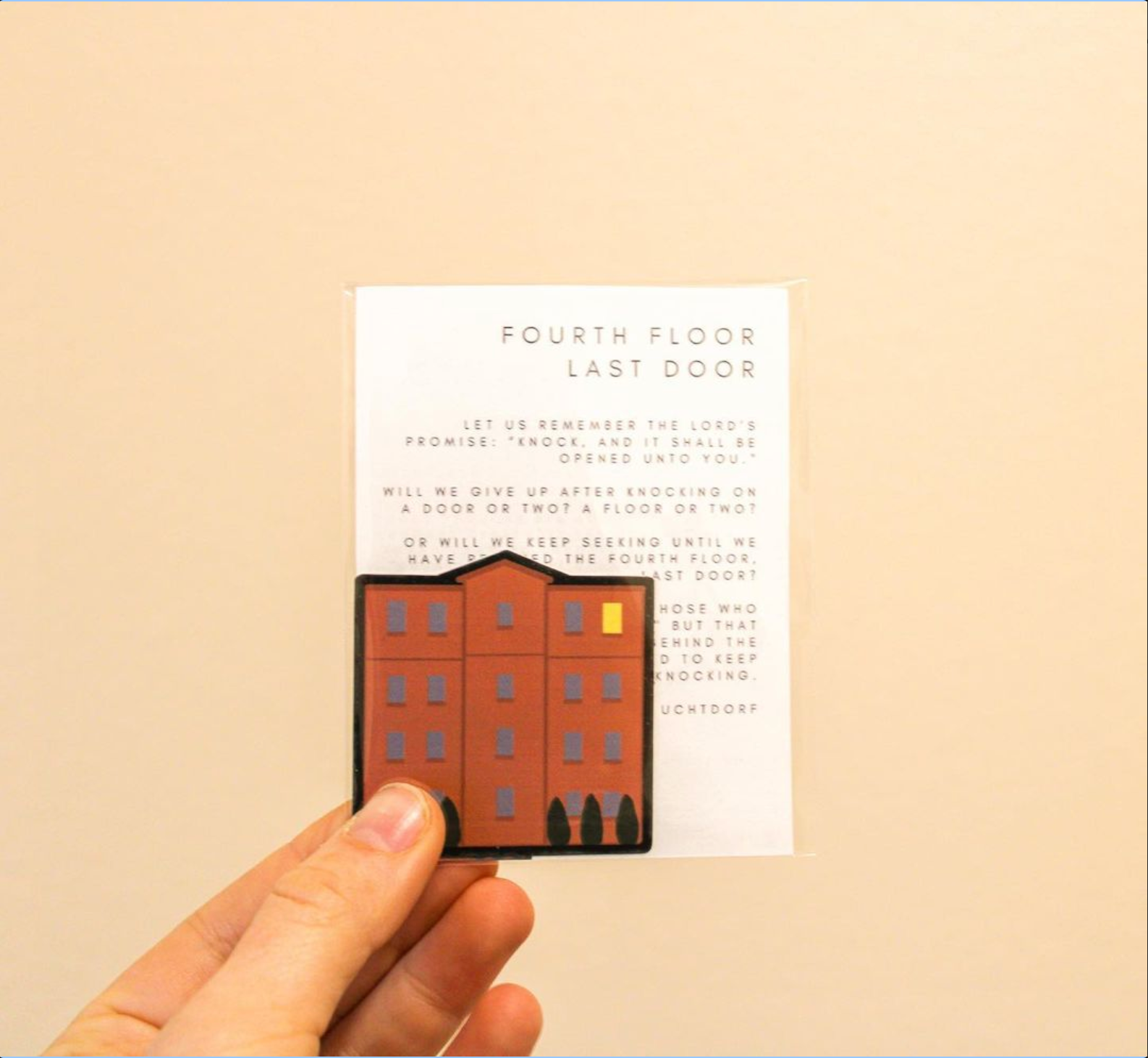 Fourth Floor, Last Door - Sunbeam Stickers