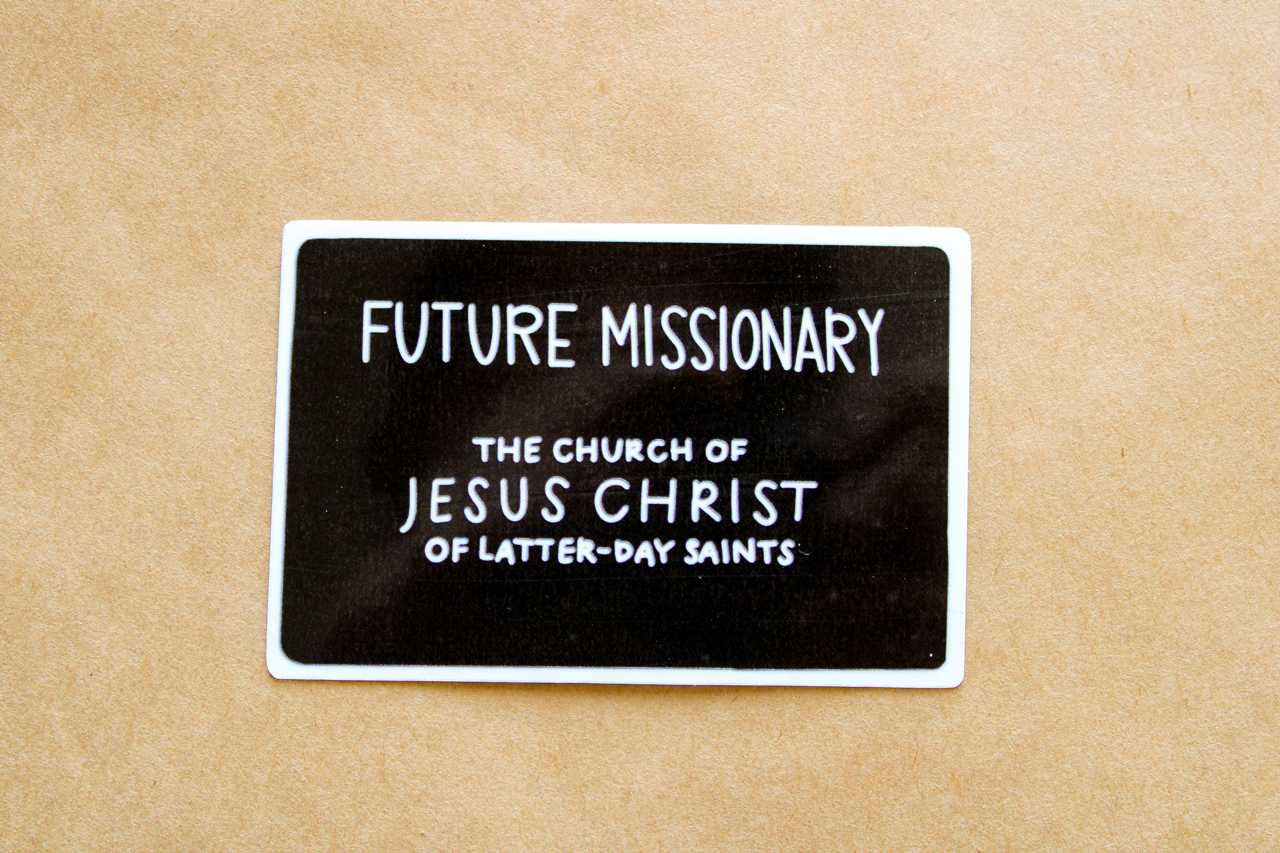 Future Missionary Tag Sticker