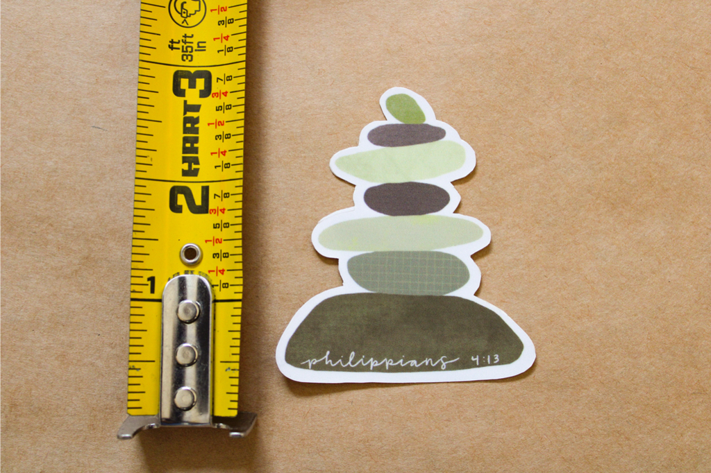 Philippians 4:13 - I Can Do All Things Through Christ - Sunbeam Stickers