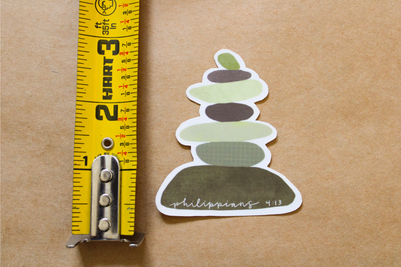 Philippians 4:13 - I Can Do All Things Through Christ - Sunbeam Stickers