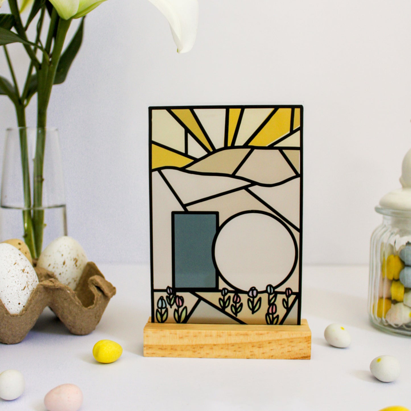 He is Risen - Faux Stained Glass