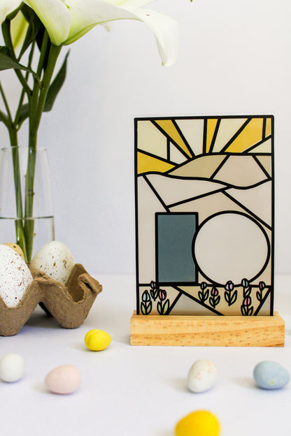 He is Risen - Faux Stained Glass