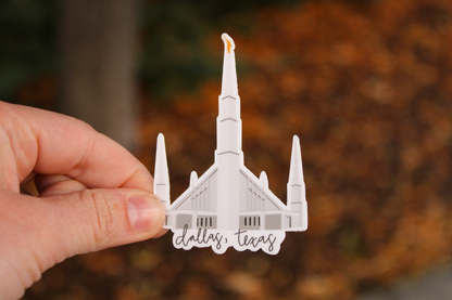 Dallas, Texas Temple - Sunbeam Stickers