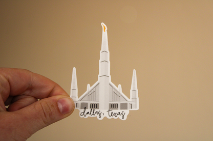 Dallas, Texas Temple - Sunbeam Stickers