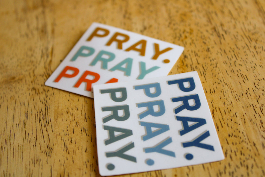 Pray - Sunbeam Stickers