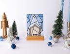 Christ is Born Faux Stained Glass