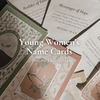 Young Women Class Name Printable | Builder of Faith, Messenger of Hope, Gatherer of Light