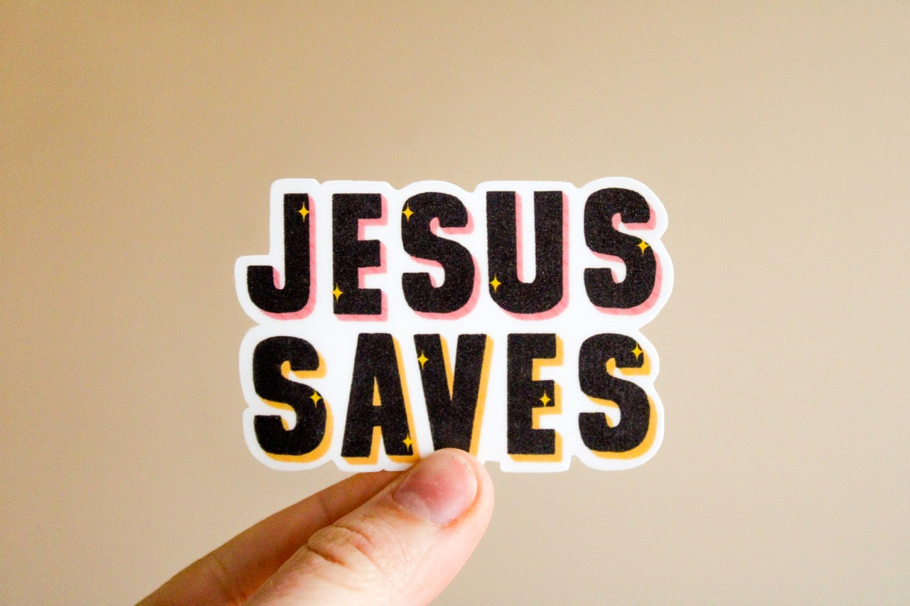 Jesus Saves - Sunbeam Stickers