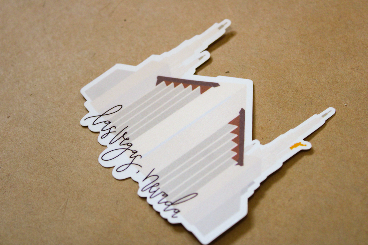 Las Vegas, Nevada Temple - Sunbeam Stickers