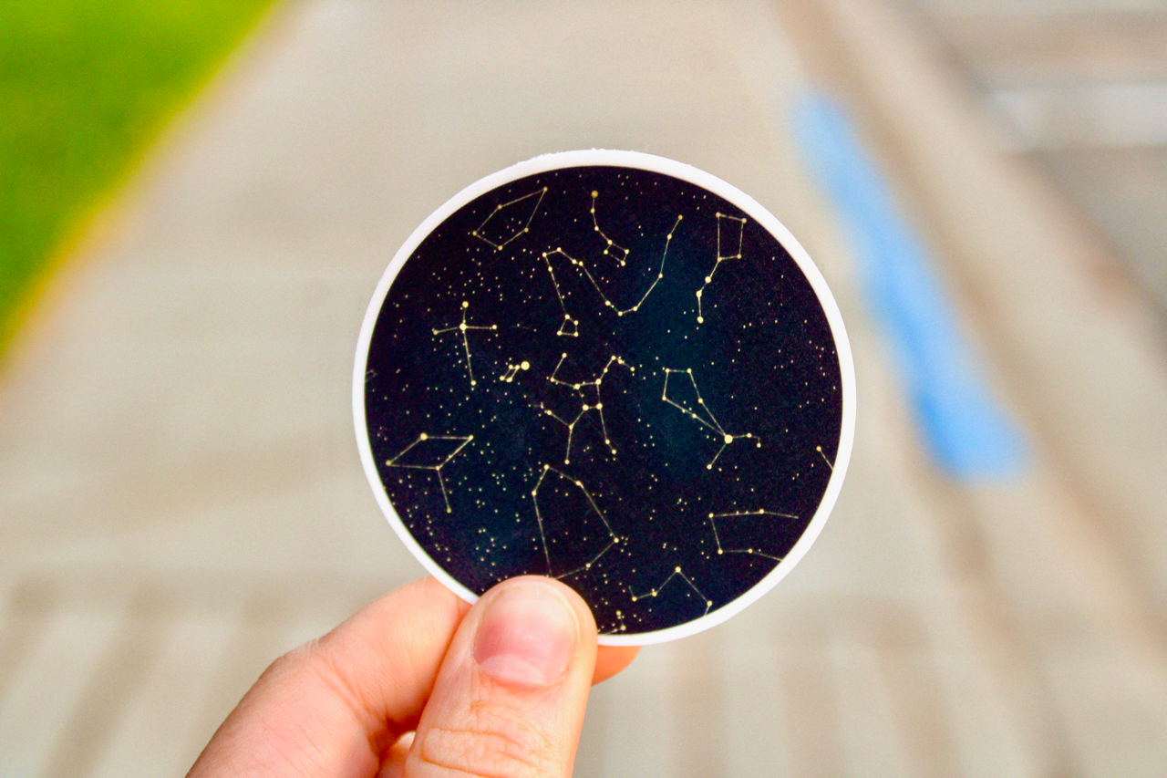 Look Up - Constellation Sticker - Sunbeam Stickers