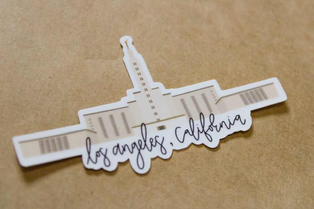 Los Angeles, California Temple - Sunbeam Stickers