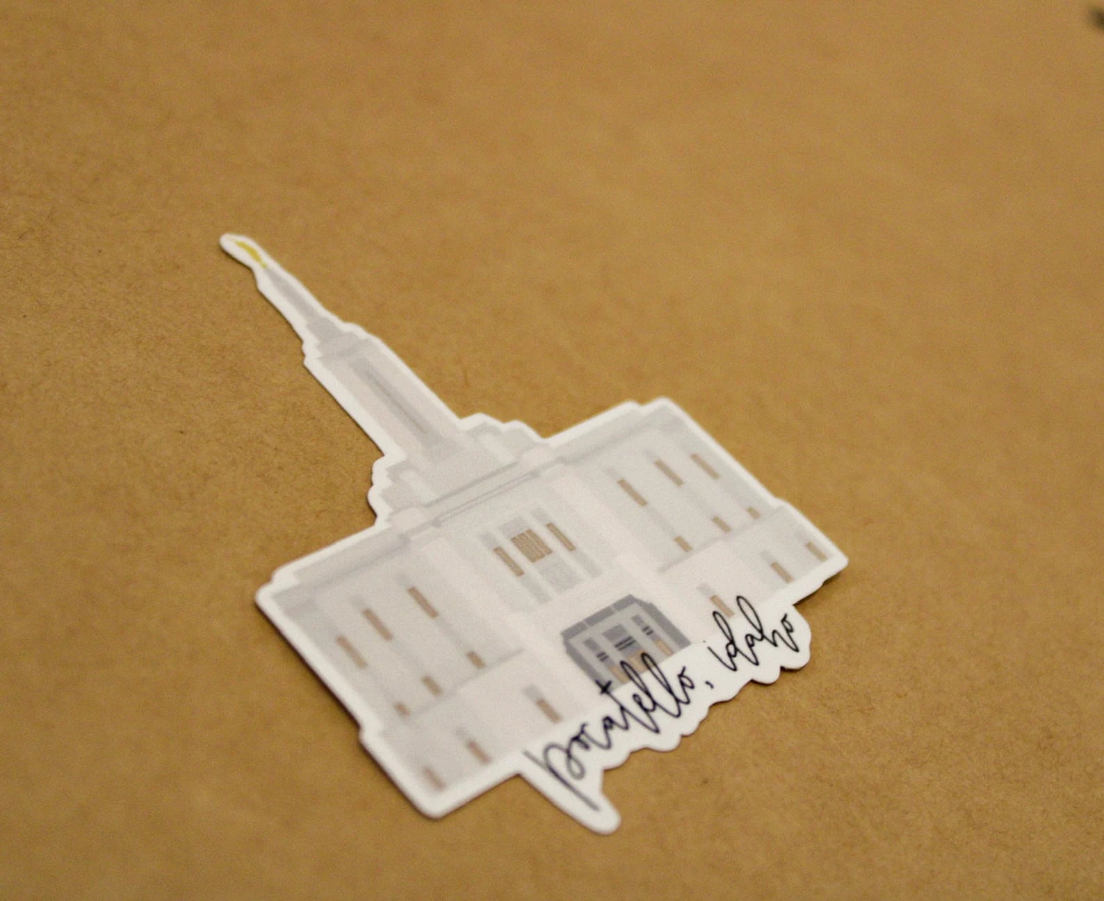 Pocatello, Idaho Temple - Sunbeam Stickers