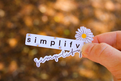 Simplify - Sunbeam Stickers