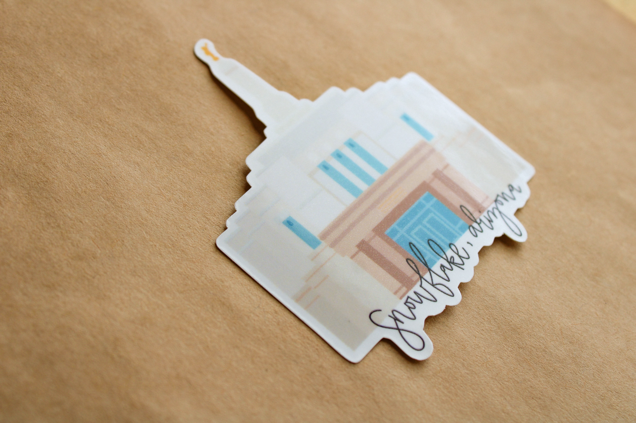 Snowflake, Arizona Temple - Sunbeam Stickers