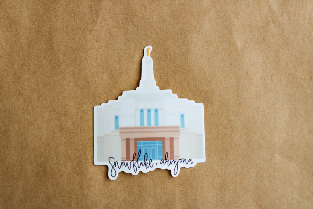 Snowflake, Arizona Temple - Sunbeam Stickers