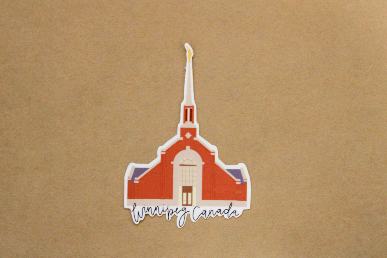 Winnipeg, Canada Temple - Sunbeam Stickers
