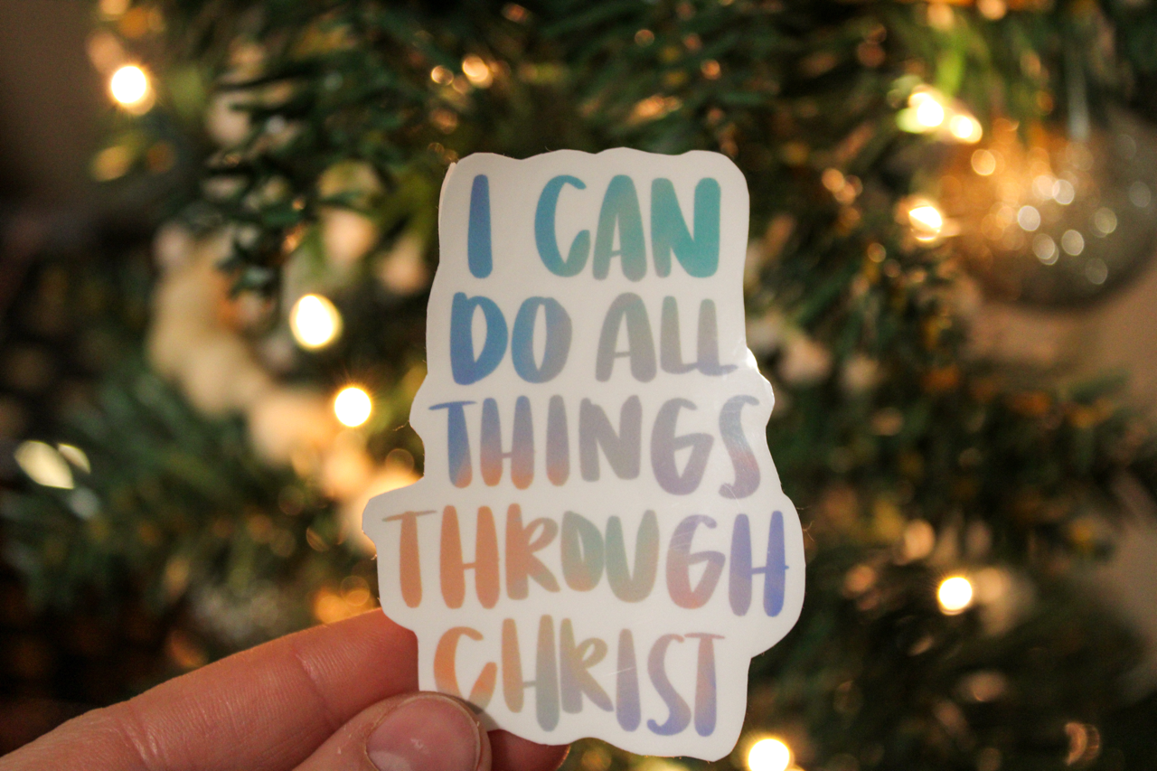 2023 LDS Youth Theme - Color Words - I can do all things through Christ