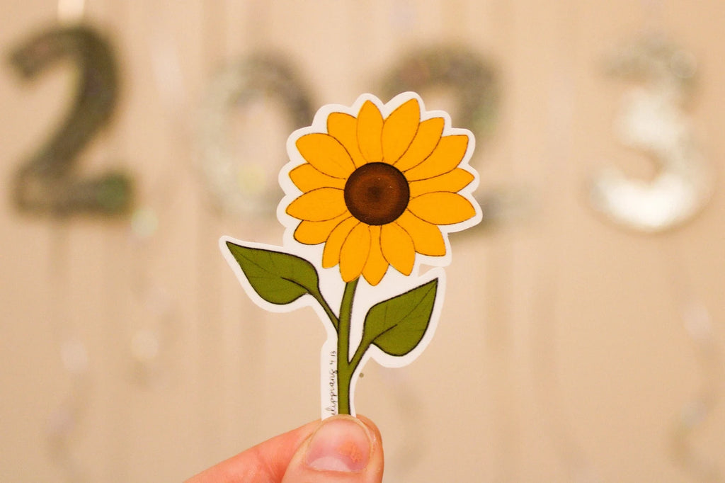 Philippians 4:13 - I Can Do All Things Through Christ (Sunflower) - Sunbeam Stickers