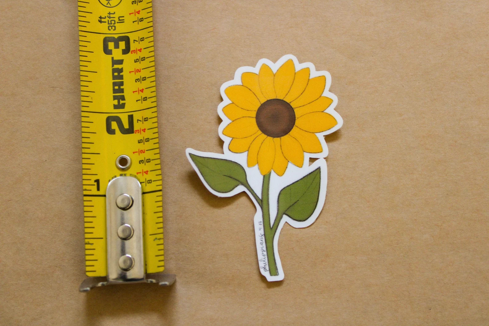 Philippians 4:13 - I Can Do All Things Through Christ (Sunflower) - Sunbeam Stickers