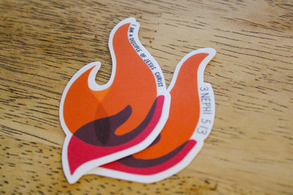 Disciple of Christ - Youth Theme 2024 Flame - Sunbeam Stickers