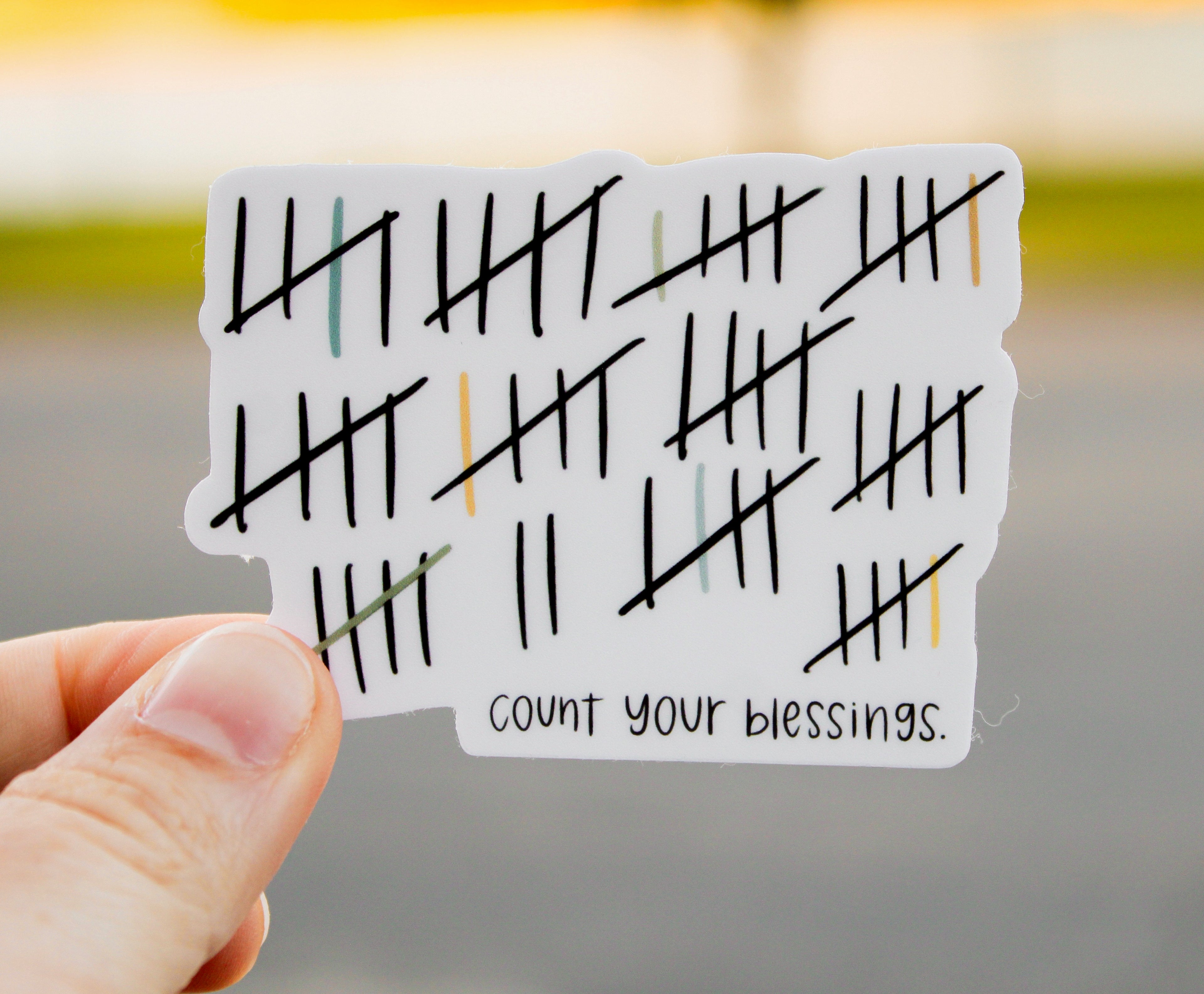 Count Your Blessings - Sunbeam Stickers